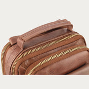 Messenger Bag For Men Business Small Portable Leather Crossbody Bag