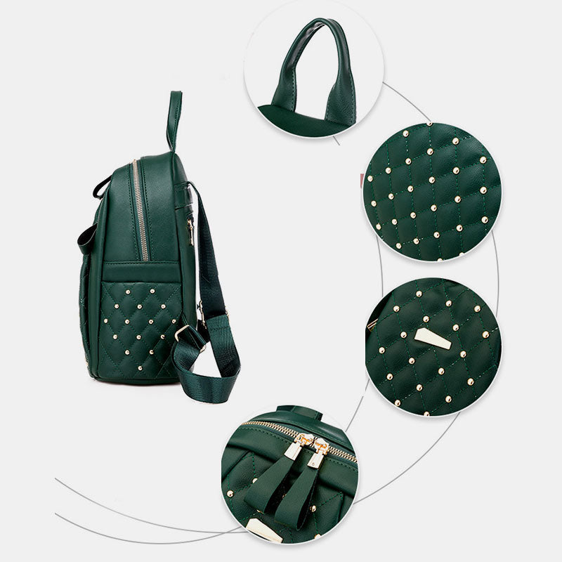 Large Capacity Studded Backpack