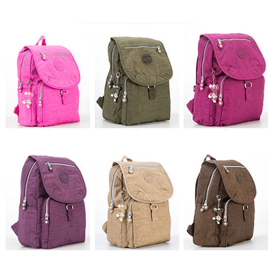 Nylon Backpack for Women Girls Lightweight Mini Backpack Purse Travel Daypack