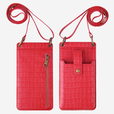 Multi-Slot Elegant Crossbody Phone Bag With Mirror