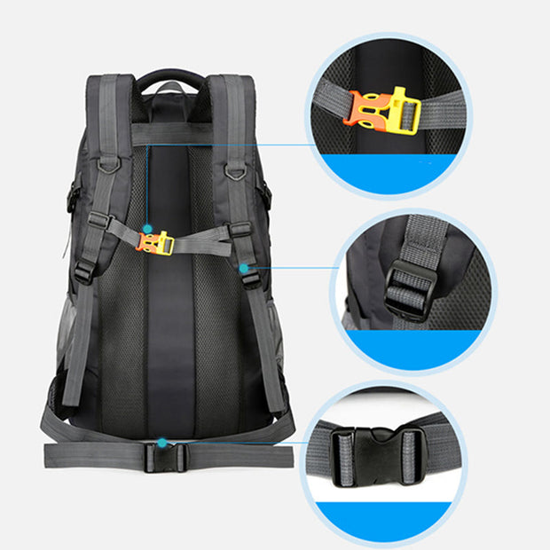 Backpack For Men Outdoor Mountaineering Hiking Lightweight Mult-Functional Backpack