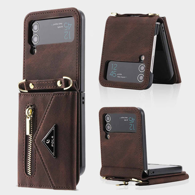 Phone Case For Samsung Flip Series Protective Cover Purse