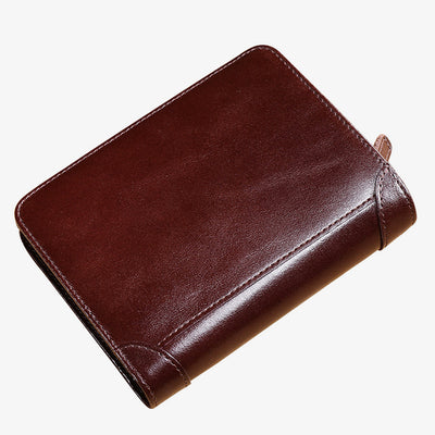 Solid RFID Genuine Leather Wallet Organizer Purse