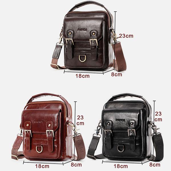 Multifunctional Leather Crossbody Bag