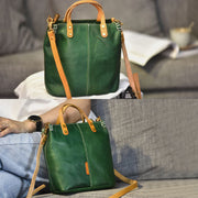 Handmade Tote Bag For Women Elegant Retro Soft Leather Bag