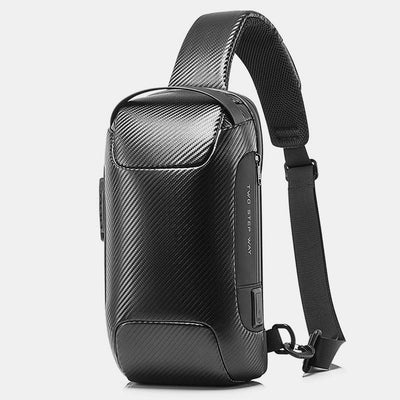 Waterproof Sling Bag With USB Charging Port