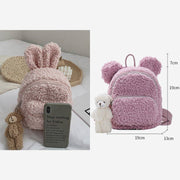 Multi-carry Cute Baby/Toddler Rabbit Ear Plush Backpack Mini Backpack for Boys Girls