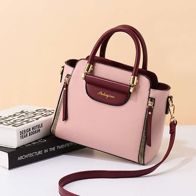 Elegant Top Handle Satchel Crossbody Bag