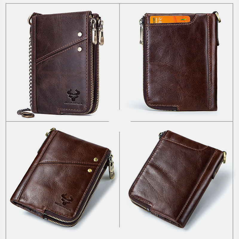 RFID Anti-theft Multi-slot Bifold Wallet