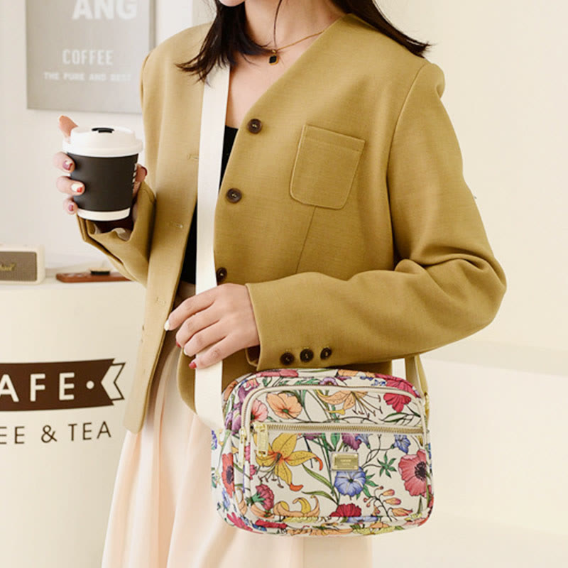 Crossbody Bag for Women Retro Temperament Waterproof Nylon Bag