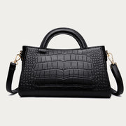 Crocodile Printed Top Handle Bag For Women Satchel Handbag