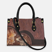 Top-Handle Satchel for Women Animals Print Leather Tote Handbag Crossbody Bag