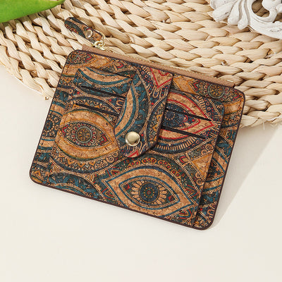 Vintage Bohemian Small Wallet Eco-Friendly Ultra Thin Card Bag