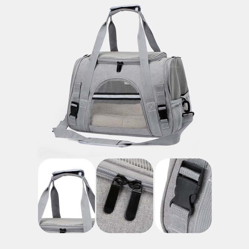 Soft Pet Carrier Airline Aprroved Soft-Sided Pet Travel Carrying Handbag