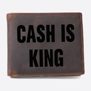 Cash Is King Ultra Thin Wallet For Men RFID Purse