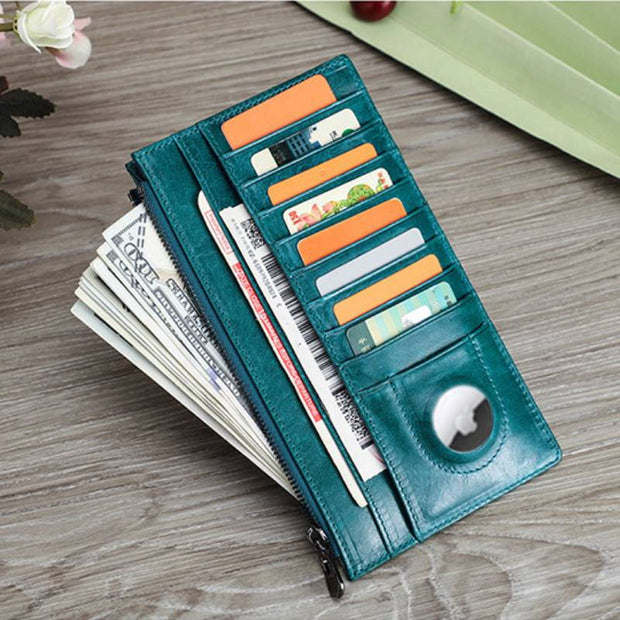 Leather Phone Holder Airtag Wallet