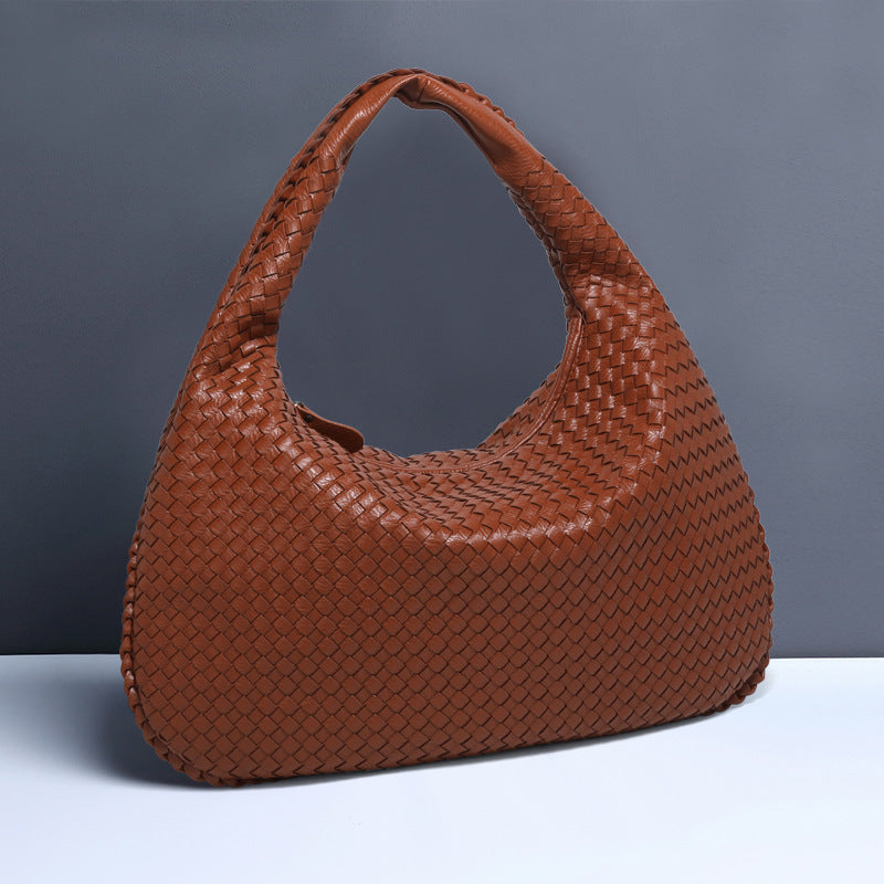 Crescent Underarm Bag For Women Woven Minimalist Shoulder Bag