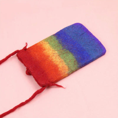 Wool Felt Phone Bag For Women Cute Animal Crossbody Bag