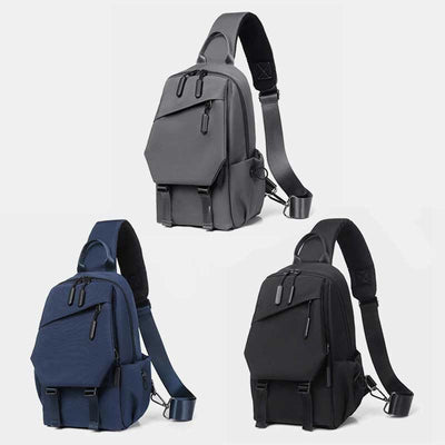 Sling Bag for Men Abrasion Resistant Casual Oxford Crossbody Backpack