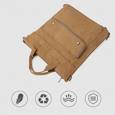 Multifunctional Large Capacity Canvas Handbag Backpack for Women Men Crossbody Shoulder Bag