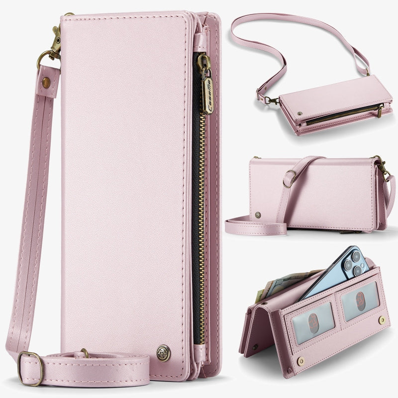 Crossbody Zipper Wallet Cell Phone Purse Phone Bag fit 6.7inch Phone