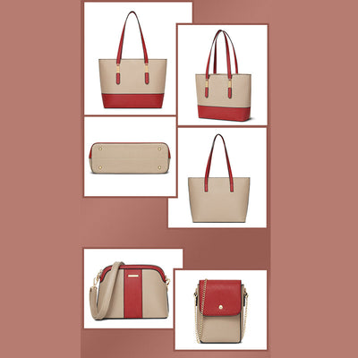 3PCS Retro Large Capacity Tote Bag Set