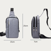 Outdoor Sling Bag For Men Casual Double Main Pockets Daypack