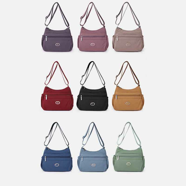 Multiple Color Crossbody Purse Women Large Nylon Commutor Bag