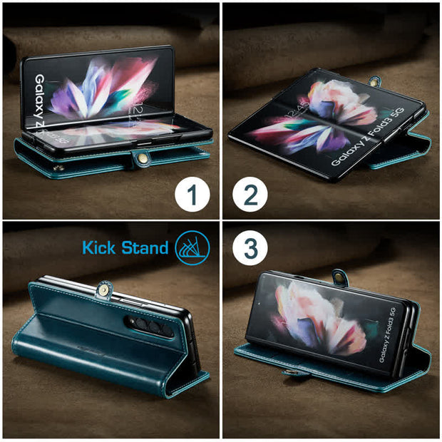 FREE TODAY: Folio Flip Phone Case PU Leather Wallet for Samsung Galaxy Z Fold 4 /Z Fold 3 / Z Fold 5