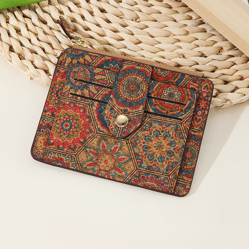 Vintage Bohemian Small Wallet Eco-Friendly Ultra Thin Card Bag