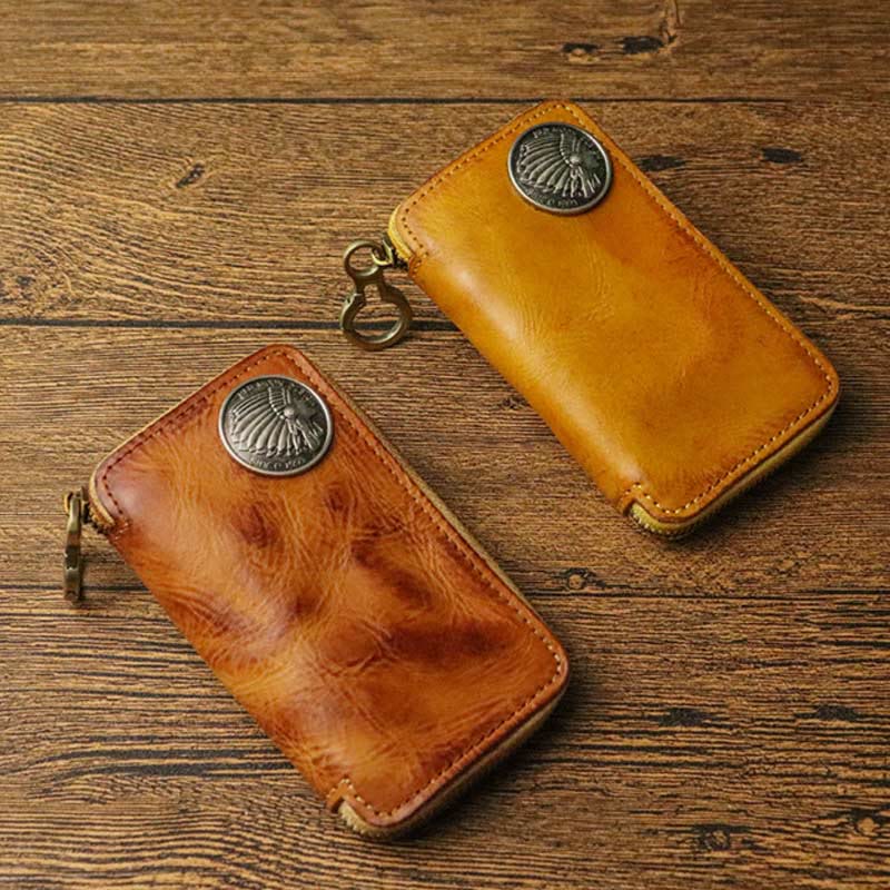 Leather Wallet For Men Waist Wear Multi Functional Key Purse