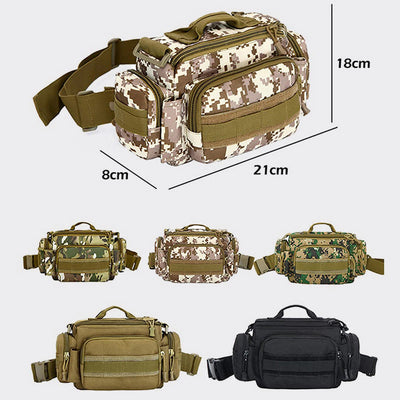 Waist Bag For Men Outdoor Multi-Purpose Riding Large Crossbody Shoulder Bag