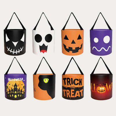 FREE TODAY: Halloween Candy Bag LED Lighted Pumpkin Goodies Bag
