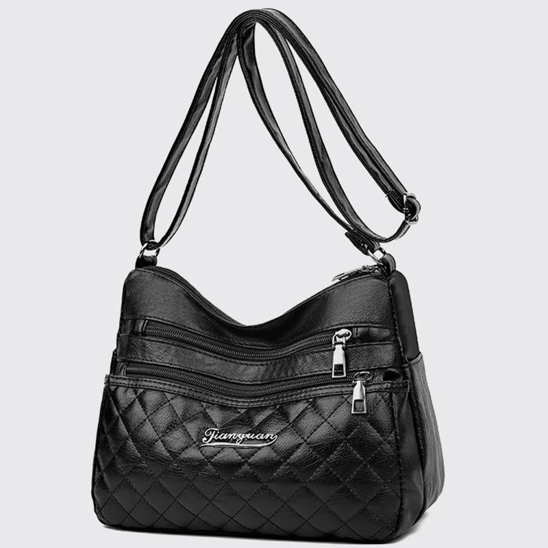 Minimalist Quilted Purse For Women Solid Classic Crossbody Bag