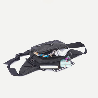 Unisex Waist Bag Lightweight Multi Pocket Chest Bag Crossbody Bag