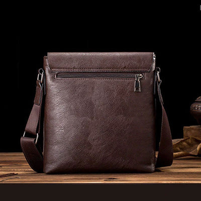 Daily Messenger Bag For Men Vintage With Small Wallet