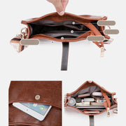 Crossbody Bag for Women PU Leather Vintage Adjustable Shoulder Bag