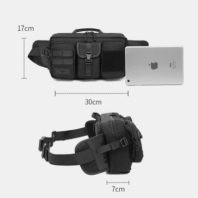 3 Way-Use Large Capacity Waterproof Breathable Comfortable Casual Sling Bag Waist Bag