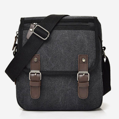 Messenger Bag For Men Retro Canvas Business Crossbody Shoulder Bag