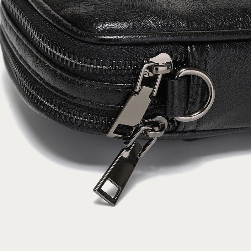 Mini Phone Bag For Men Outdoor Riding Leather Crossbody Bag