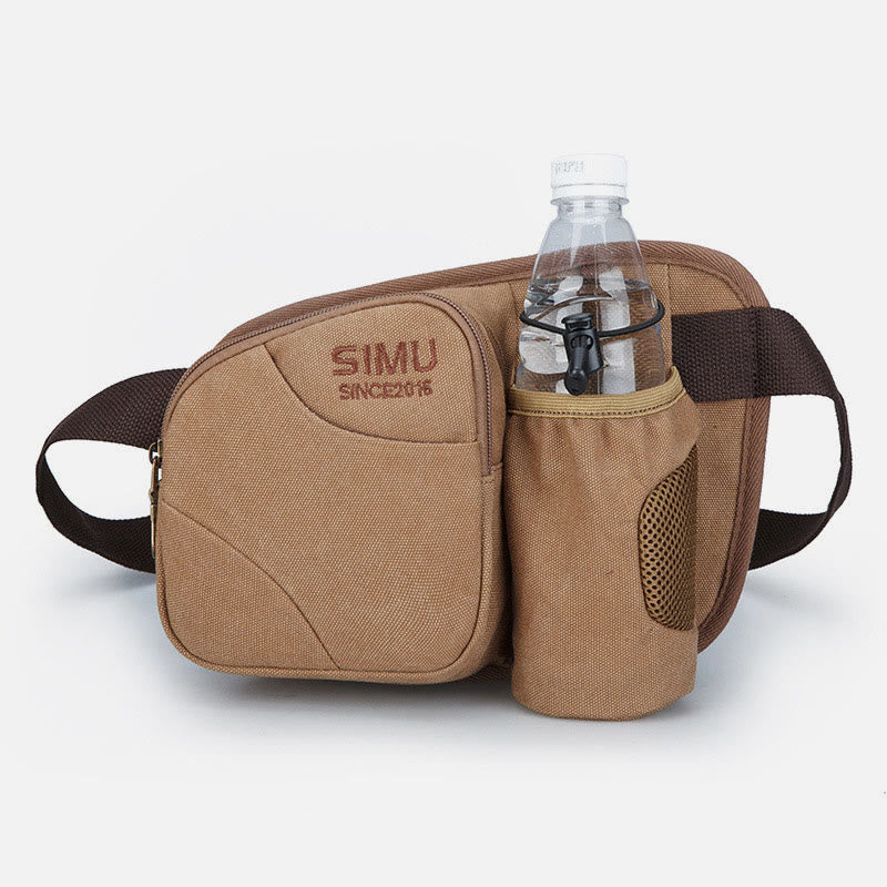 Small Waist Bag for Men Outdoor Riding Canvas Sports Bag