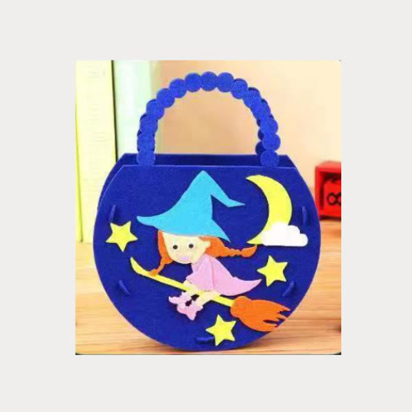 Halloween Candy Bag For Festival Cute Cartoon Ghost Felt Bag
