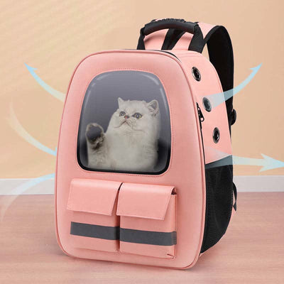 Pet Backpack Carrier for Cats Puppies Ventilated Cat Carrier with Pockets