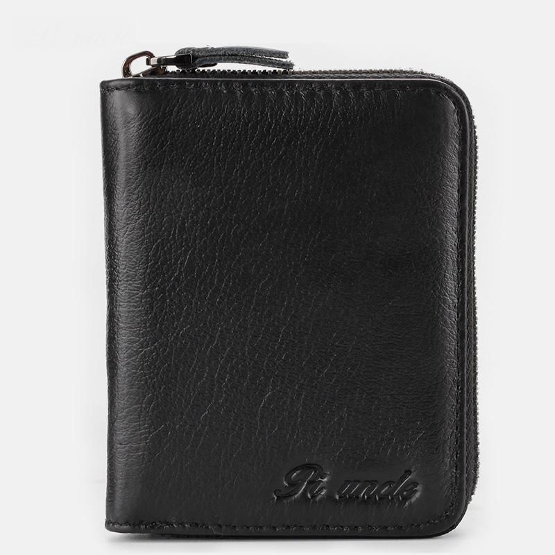 Vertical Multi-Slot Retro RFID Leather Wallet