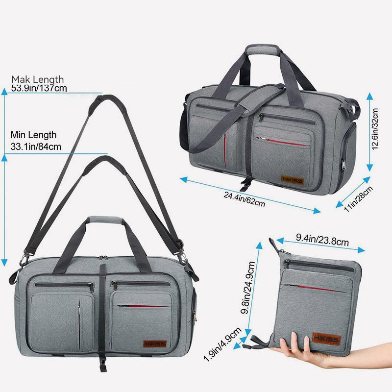 Duffel Bag For Travel Foldable Large Capacity Portable Fitness Bag