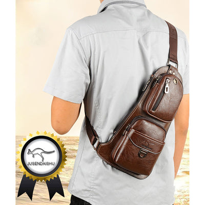 Sling Bag Backpack for Men Crossbody Chest Bag Daypack Outdoor Travel