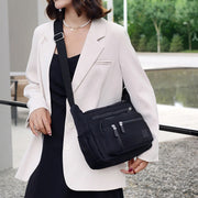 Crossbody Purses for Women Medium Size Multi Pocket Nylon Shoulder Bag