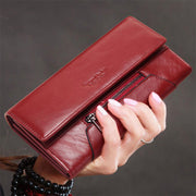 RFID Anti-Theft Multi-Card Genuine Leather Wallet