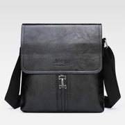Vintage Leather Messenger Shoulder Crossbody Bag for Men Work Business