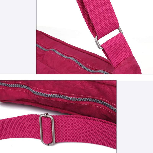 Womens Nylon Crossbody Bag Multi-Pocket Travel Shoulder Purse Messenger Bag